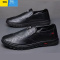 聚范男鞋新款一脚蹬休闲防滑工作鞋PU面软底舒适爸爸鞋男士皮鞋