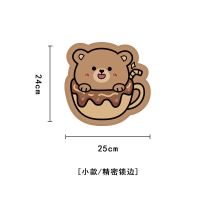 原创可爱鼠标垫 大号卡通宿舍桌面键盘桌垫防滑垫餐垫可水洗 异形-莫迪熊-小号 单个购买