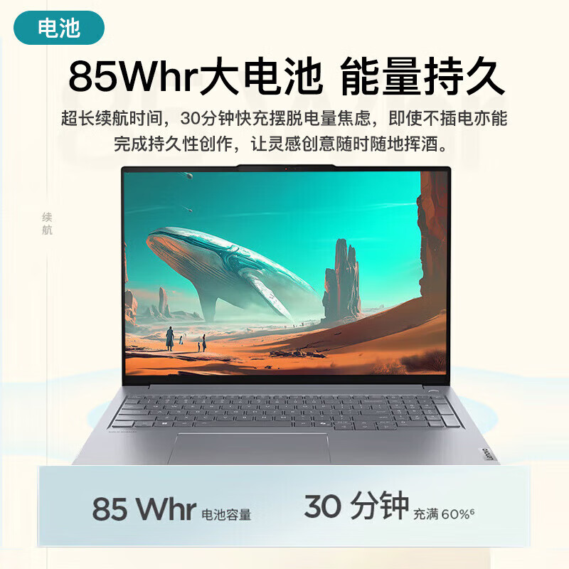 联想ThinkBook 16+ 2025款 全能本学生轻薄商务办公笔记本电脑高清大图