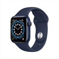 Apple Watch Series 6 40毫米 GPS版 蓝色铝金属表壳 深蓝色运动表带 智能手表