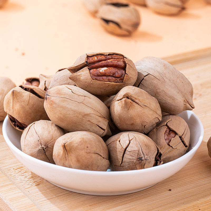 黄金果农碧根果228克营养健康美味零食罐装干果小吃高清大图