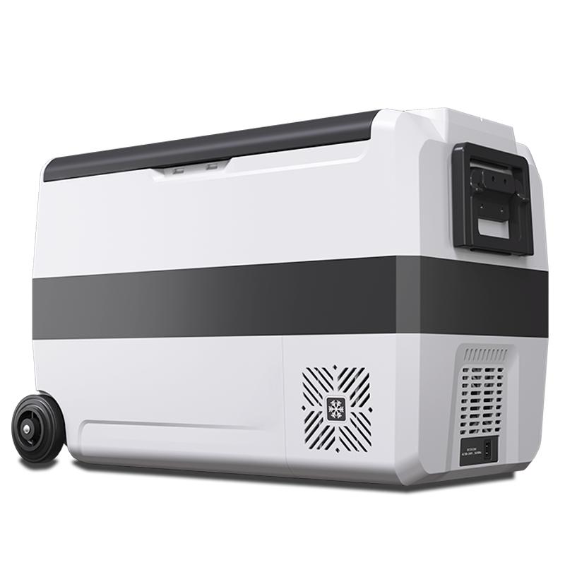 T60-车家两用/LG进口压缩机冰虎60L制冷车载冰箱12v24v220V大容量手机控温冷冻冷藏分区拉杆便携货车轿车