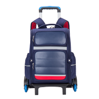 卡拉羊小学生拉杆书包1-3年级4-6女小孩儿童双肩背包男可爬楼拆卸
