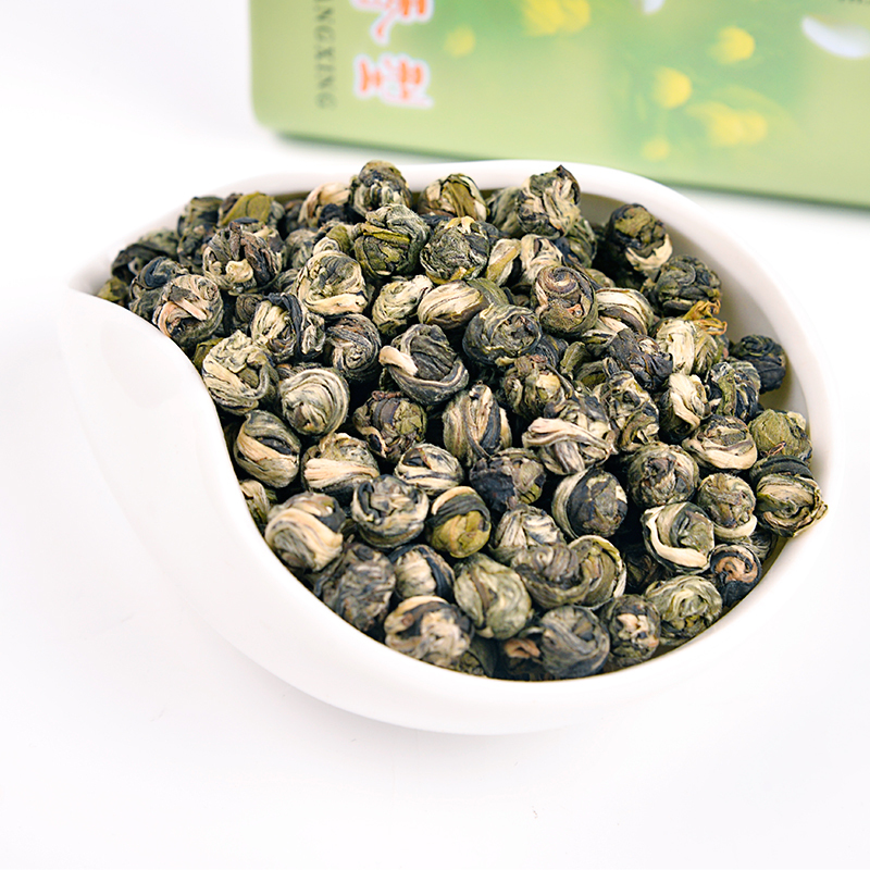 八闽东华茉莉花茶 龙珠浓香型 2025新茶叶福州绿茶绣球散罐装