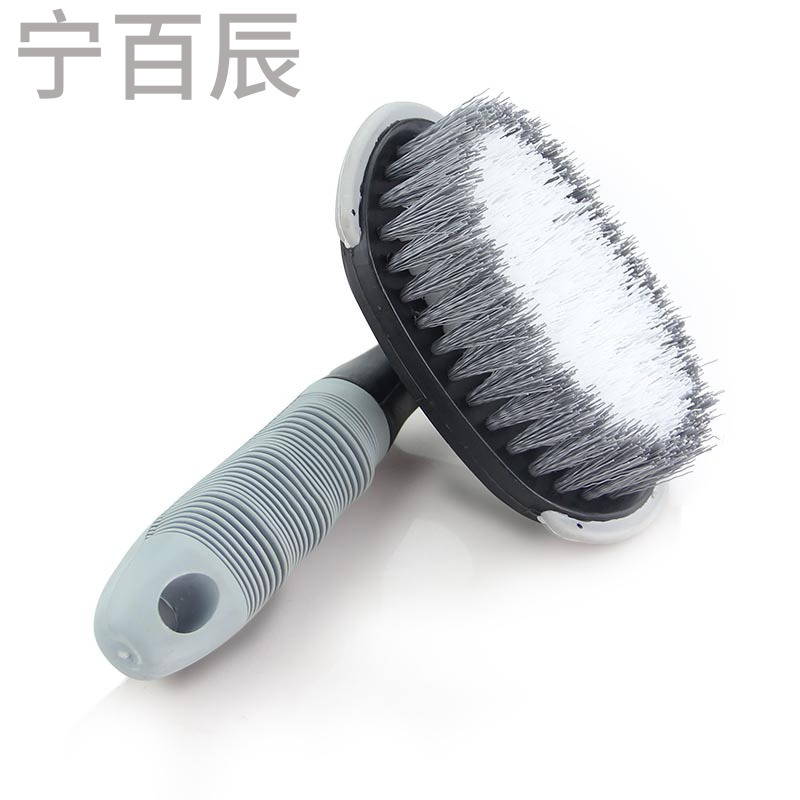 汽车轮胎刷子轮毂洗车刷钢圈刷脚垫刷弧形轮胎蜡刷清洁刷洗车工具_QCa17
