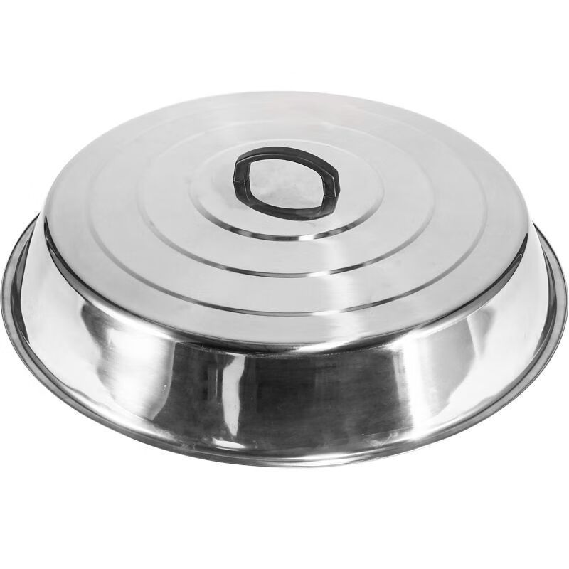 盖家用大不锈钢锅盖老式水缸高拱大铁锅盖圆形大号电饭锅盖子 无磁直径71CM