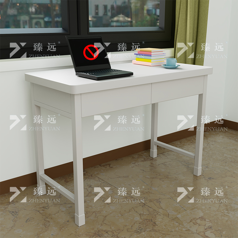 臻远 ZYS-08 钢制办公桌电脑桌学习桌培训桌 二抽桌