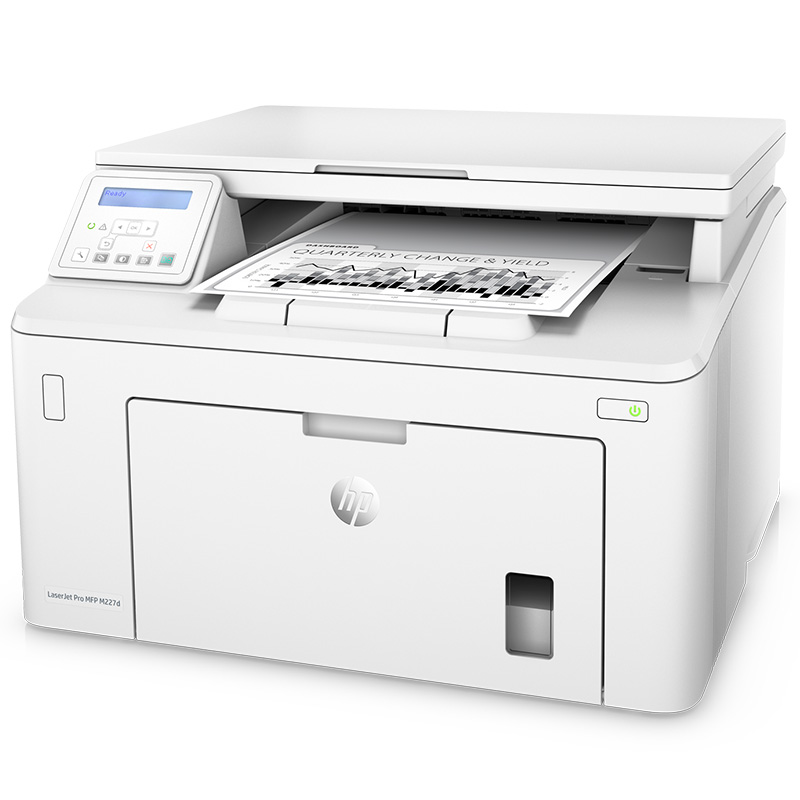 惠普LaserJet Pro MFP M227D A4黑白激光打印机一体机自动双面高速办公复印扫描三合一 打印复印扫描高清大图
