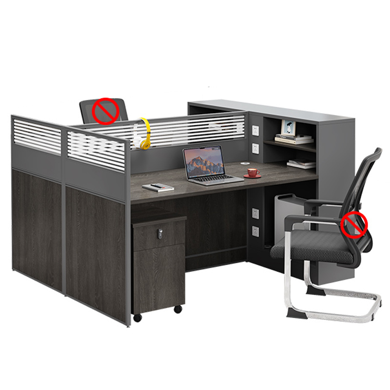 芙瑞塔办公桌 对面双人位+柜张