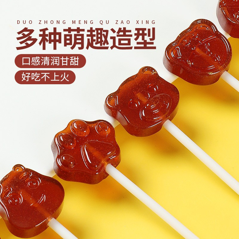 秋梨膏枇杷棒棒糖40支儿童宝宝零食小吃健康营养糖果无添加高清大图