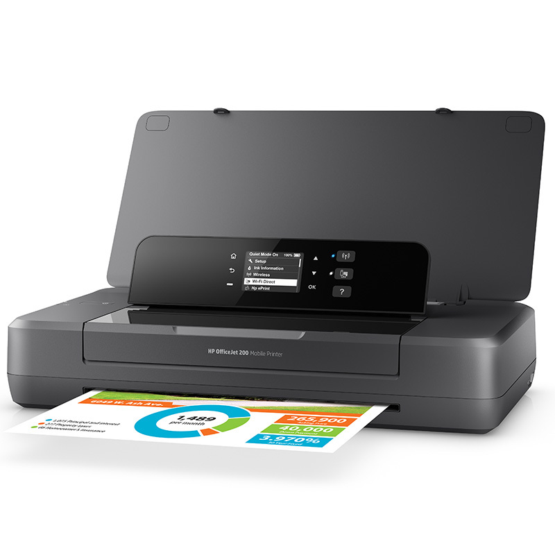 惠普 Officejet OJ 200 移动便携式打印机OJ200无线打印 OJ100升级版 行货正品 全国联保自带电池