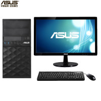 华硕(ASUS)D521MT商用台式机整机21.5英寸显示器(I5 7400 4G 1T 集显 黑 无系统)HH