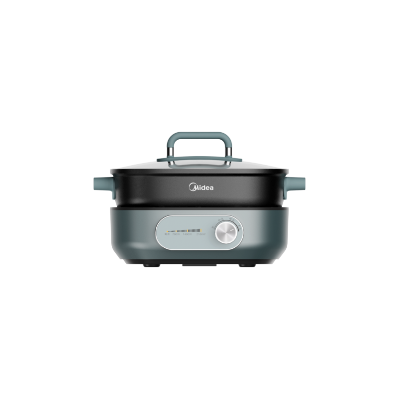 美的(Midea) 电火锅 MC-HGS303003 大容量6L 2100W大火力 嗨吃容量双味齐享 热盘可拆鸳鸯锅高清大图