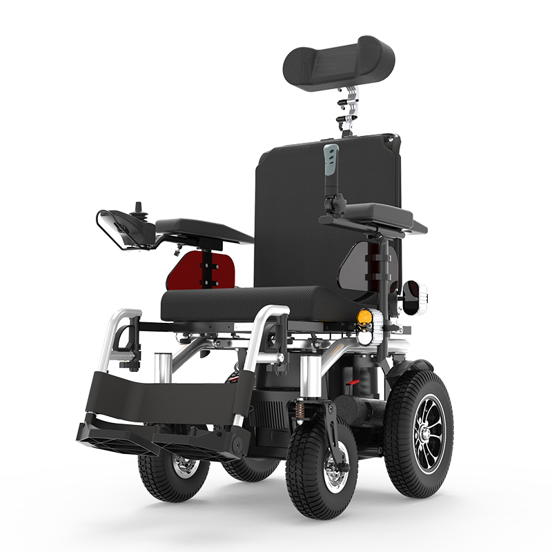 伊凯电动轮椅户外全自动智能残疾人越野型锂电池室外代步车坐姿可躺
