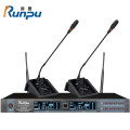 润普Runpu国产化专业会议话筒 无线一拖二鹅颈式麦克风RP-WPL9902E