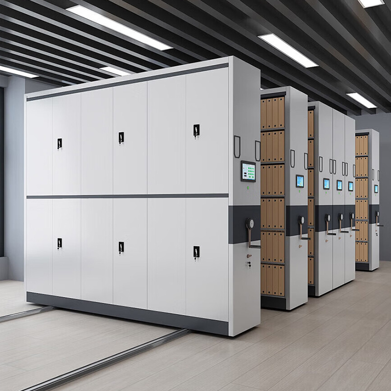 圣德列密集架钢制移动密集柜档案柜智能文件柜资料柜一列三组每立方米高清大图