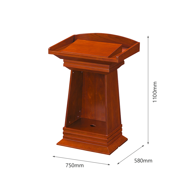 臻远ZY051368演讲台发言台简约现代迎宾台接待台主持台司仪台讲桌高清大图