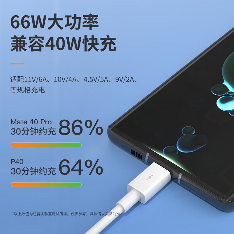 纽曼(Newmine) 66W 一拖三6A快充数据线 1.5米手机充电线通用 XS13升级版 6A大电流快充高清大图