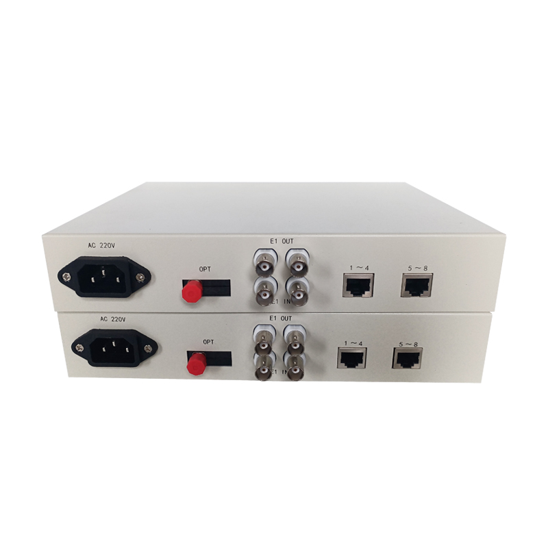 恒德升8路电话+2路物理隔离以太网+2路E1多业务光端机 HDS-A059SCJ3620-8P2E1B单纤20KM 1高清大图