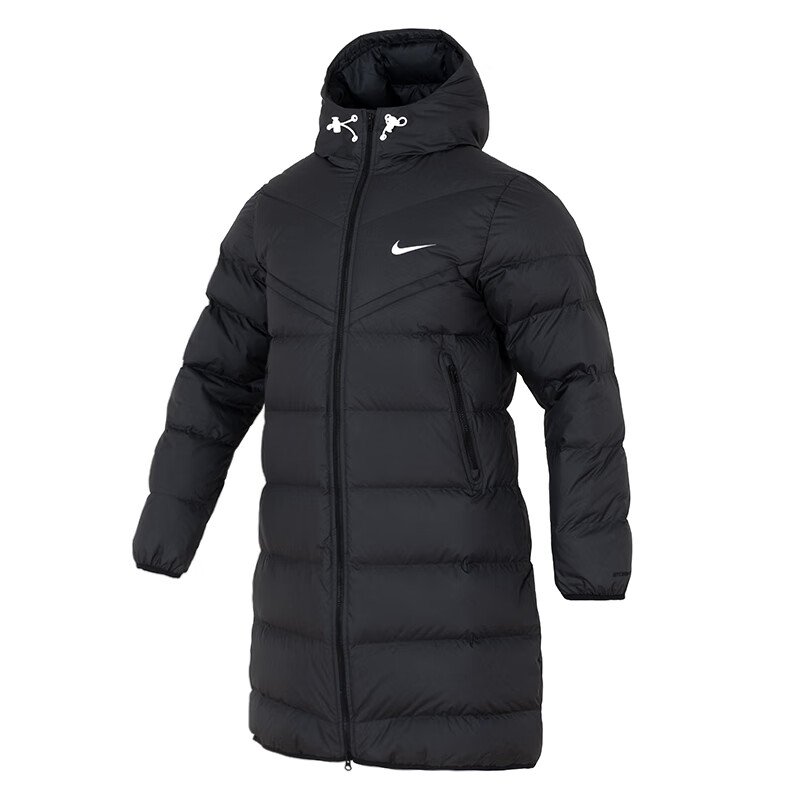 耐克(NIKE)男子新款加厚保暖时尚潮流休闲中长款羽绒服外套HQ4185-010 ZP高清大图
