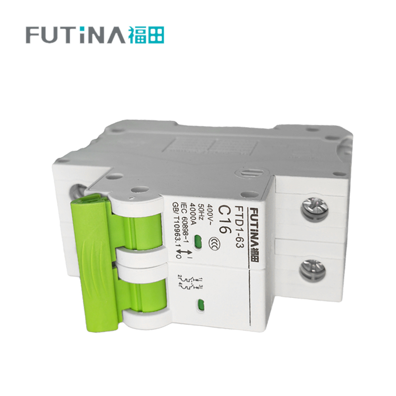 福田 小型断路器空开 家用空气开关小型断路器不带漏保 2P16A 单位:个高清大图