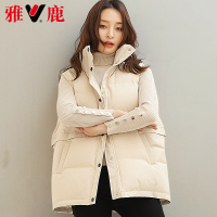 yaloo/雅鹿羽绒马甲2019新款冬季短款羽绒服女加厚外套