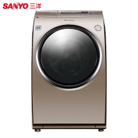 三洋（SANYO）DG-L90588BHC 洗衣机全自动滚筒变频9公斤烘干机洗烘一体机 金色