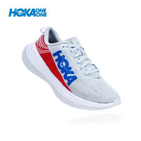 克里夫顿男鞋 HOKA One One Carbon X 马拉松稳定跑鞋 透气网眼轻质避震 红蓝配色男士跑步鞋