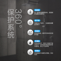 美的电热水器40升家用储水式50升60卫生间壁挂淋浴小型洗澡 40L