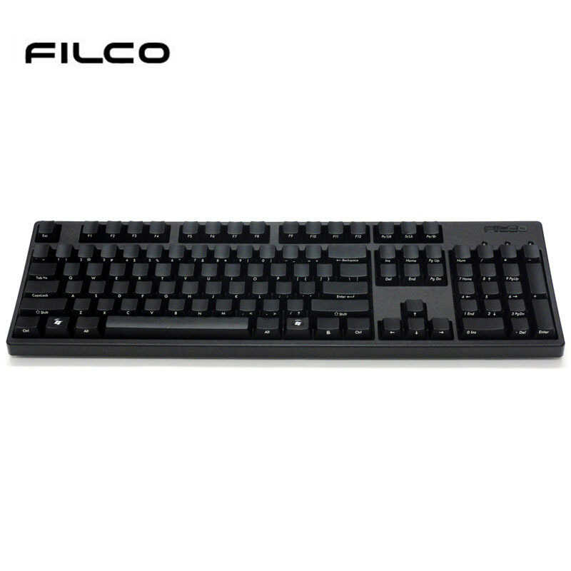 斐尔可(Filco) FKBN104MRL/EFB2(104忍者圣手二代)有线机械键盘 黑色红轴