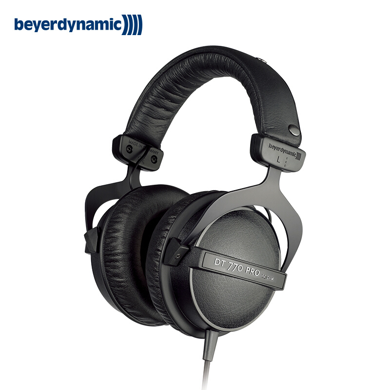 拜亚动力/拜雅 (beyerdynamic) DT770 PRO 头戴式专业录音封闭式监听耳机 32欧低阻版耳机