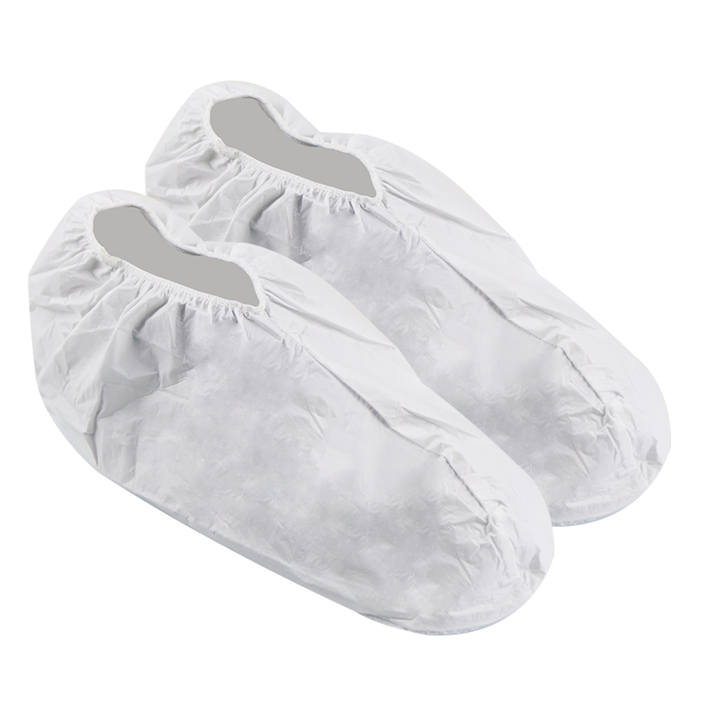 利铂安 防护短筒鞋套 LBA-BP9163 (PVC防滑鞋底)白色 双高清大图