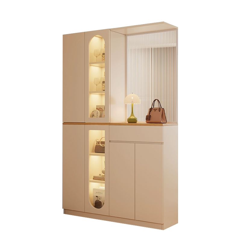 苏宁 质凡 现代简约隔断屏风柜门厅玄关鞋柜/ZF-XGG031/1600*350*2100mm高清大图