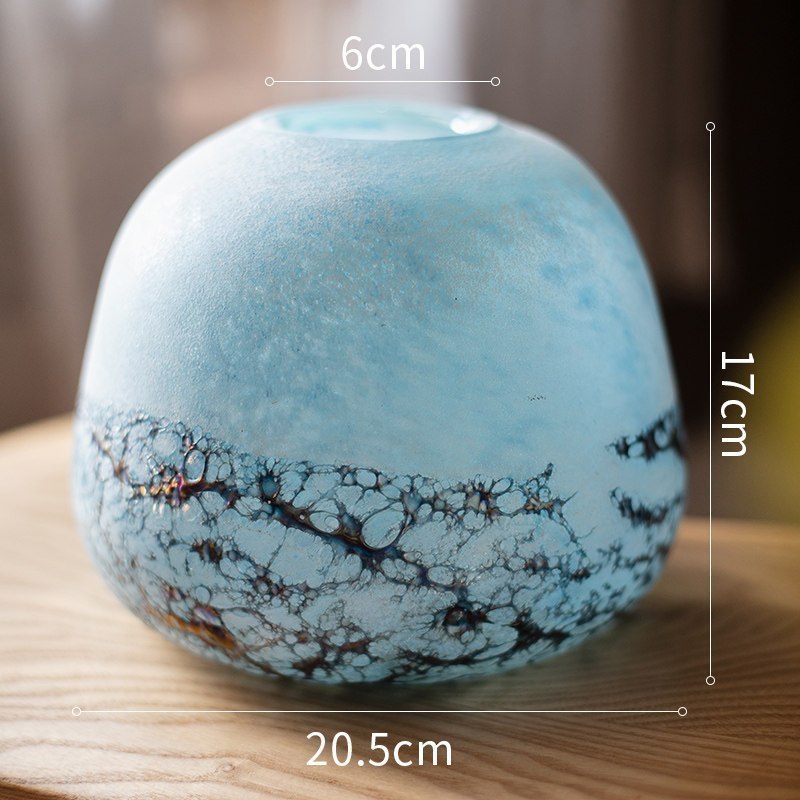 美帮汇海雾球瓶花瓶花器插花器皿水培花瓶花艺玻璃摆件现代简约高清大图