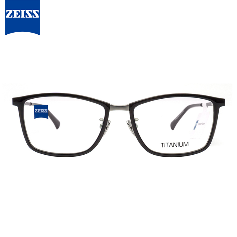 蔡司zeiss光学近视眼镜架男女款钛板材商务休闲眼镜框全框zs8000353mm