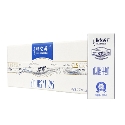 蒙牛特仑苏 低脂牛奶 250ml*12盒/箱