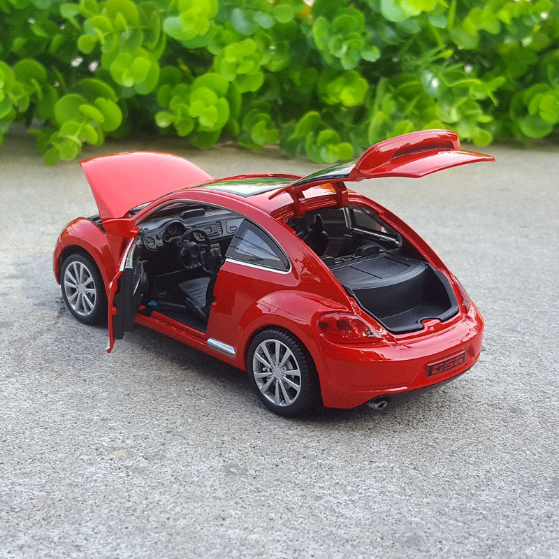 嘉业132大众甲壳虫合金汽车模型原厂仿真汽车模型声光回力玩具车