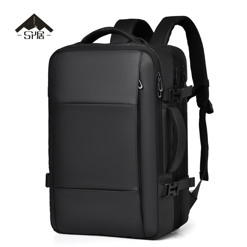 三人居 可扩容双肩包商务背包(颜色备注) SRJQM703/个高清大图