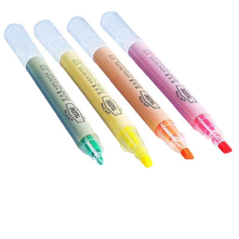 得力(deli)经典6色荧光笔彩色醒目标记笔 办公记号笔手帐S624高清大图