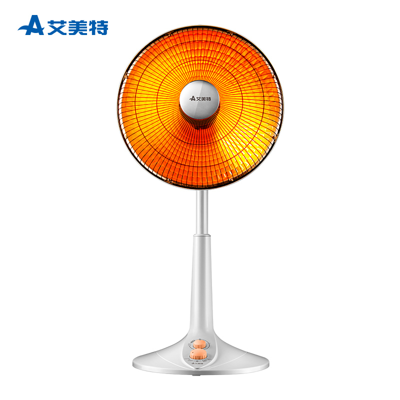 艾美特(Airmate)取暖器 HF1214T-W 摆头定时功能倾倒断电台地式1200瓦电暖器家用电暖气节能远红外小太阳