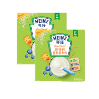 亨氏(Heinz)铁锌钙奶营养米粉325g*2补钙婴儿米粉宝宝辅食米糊 新老包装随机(5月份到期,介意者勿拍)