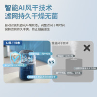 飞利浦(PHILIPS)加湿器 纳米云自然冷蒸发无雾加湿 卧室静音大容量加湿器 五重抑菌智能调节 HU5710/13