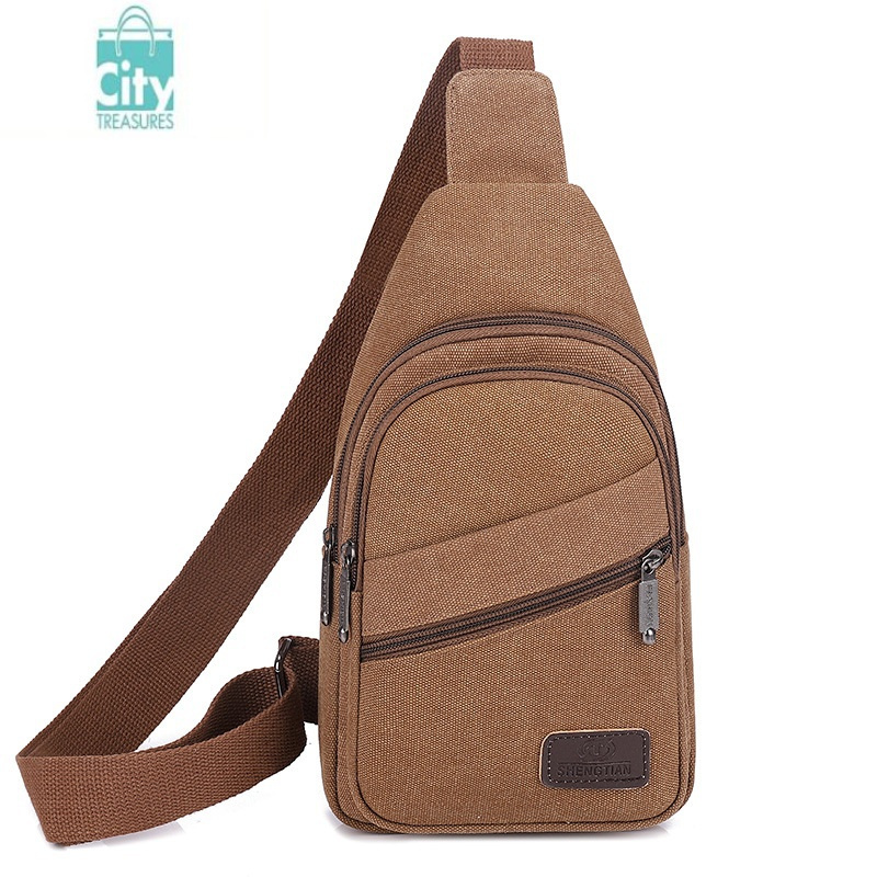 bangdou2023新款潮男士单肩斜挎包男户外胸前背包休闲帆布挎包胸包小