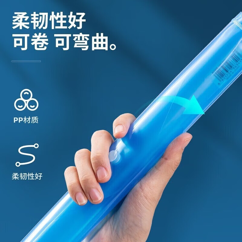 得力(deli)办公用品a4纸透明文件袋A4资料袋纽扣袋按扣袋文件套 5505加厚按扣50个高清大图