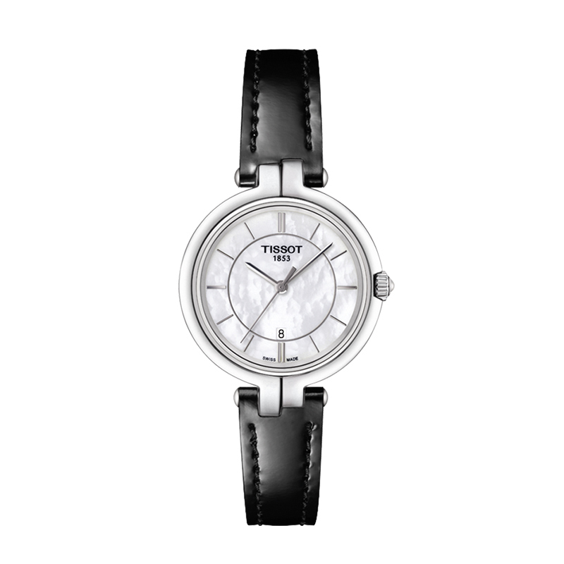天梭 (TISSOT) 弗拉明戈系列 休闲 商务 时尚 皮带 钢带 女士 石英表T094.210.11.121.00