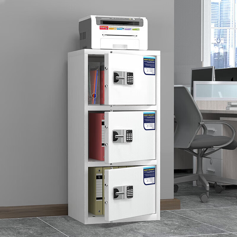 质凡 保密柜三门电子密码锁款 /ZF-BMG046/1200*420*550mm(厚度0.7mm)高清大图