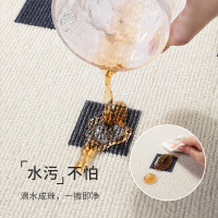 奶油风地毯客厅轻奢高级感2024新款家用沙发地垫卧室防水免洗可擦