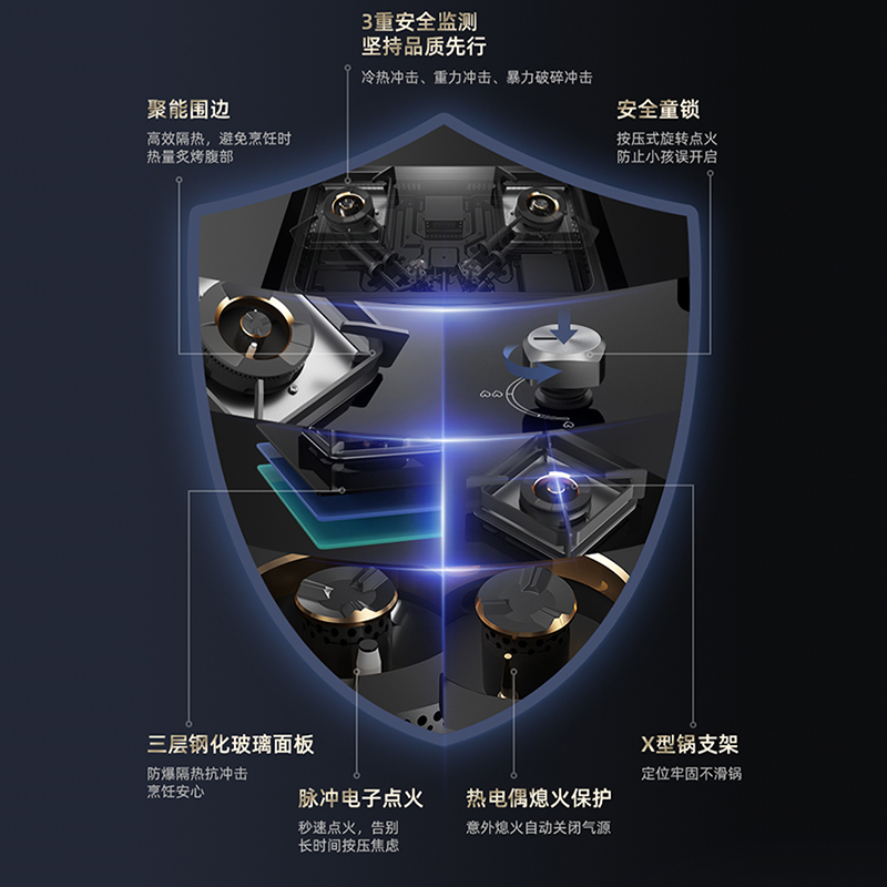 华帝烟灶套装eJ001+eZ001天然气 22m³飓风闪吸+4.8KW大火力 挥手智控 420pa风压
