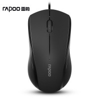 雷柏N1600(Rapoo)轻音有线鼠标 电脑笔记本USB鼠标办公游戏家用