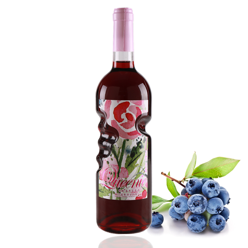 贵妮春色蓝莓酒天使之手瓶型果酒